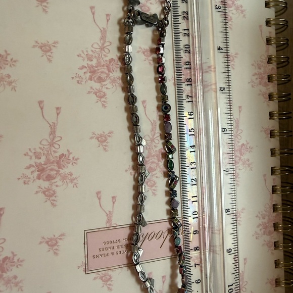 Chic Silver Vintage Multicolor Necklace - Picture 9 of 9